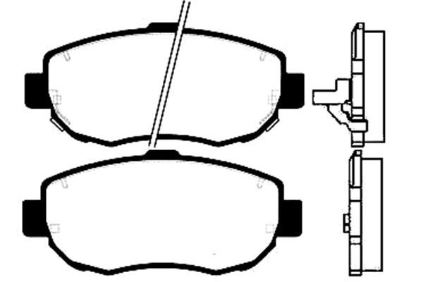 KAVO PARTS Комплект тормозных колодок, дисковый тормоз BP-9030